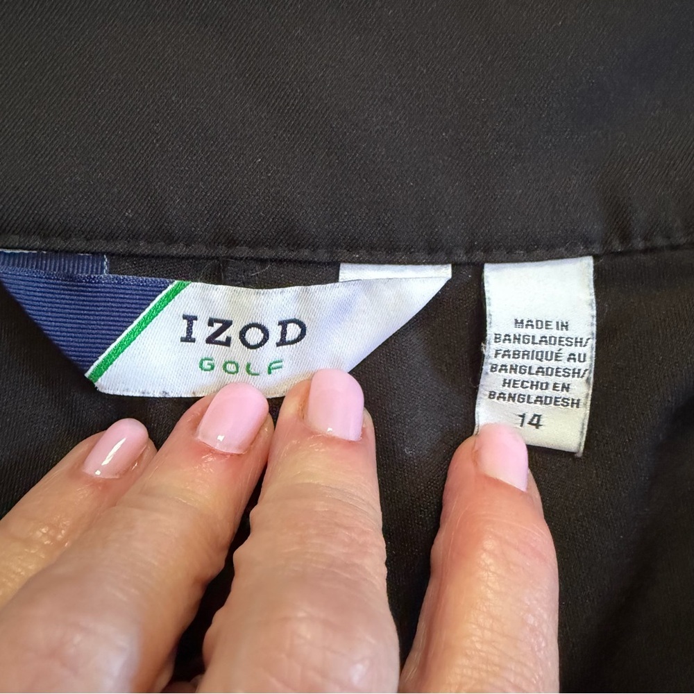 Izod Golf Ladies Black Pleated Skirt w/ Shorts Size 14 - Picture 2 of 10